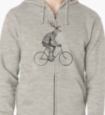 Even a Gentleman rides Zipped Hoodie