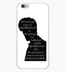 Demons run when a good man goes to war iPhone Case