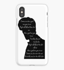 Demons run when a good man goes to war iPhone Case/Skin