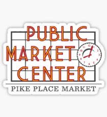 Public Market Center Pikes Place Market Sticker