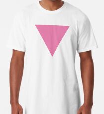 pink triangle Long T-Shirt