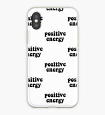 Positive Energy Black Lettering iPhone-Hülle & Cover