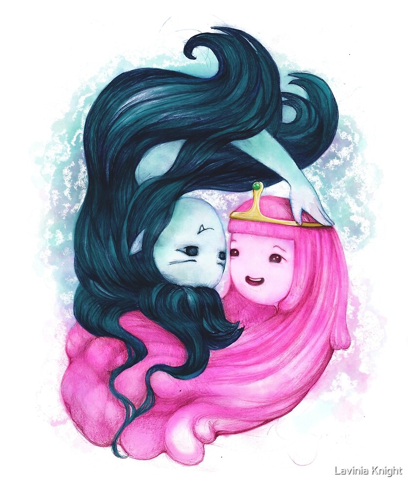 Princess Bubblegum and Marceline the Vampire Queen by Lavinia Knight