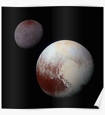 Pluto und Charon Poster