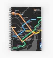 STM Montreal Metro Spiral Notebook