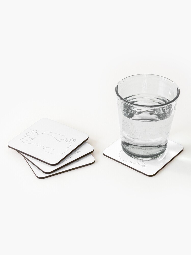 Alternate view of Matisse Line Art Figure 2 Coasters (Set of 4)