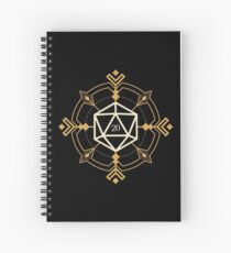Cuaderno de espiral Dados mágicos esotéricos d20