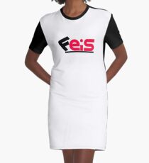 Ropa con estampado estándar de moda, Graphic T-Shirt Dress