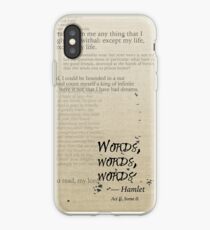 Hamlet: Words, Words, Words iPhone Case