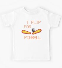 Cold weather wear "I FLIP FOR PINBALL" Kids Tee