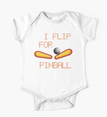 Cold weather wear "I FLIP FOR PINBALL" One Piece - Short Sleeve
