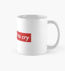 no tears left to cry - supreme logo style Mug