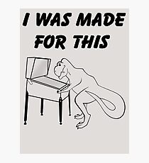 Why T-Rex has short arms! Pinball! Photographic Print