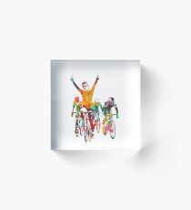 Cycling race Acrylic Block