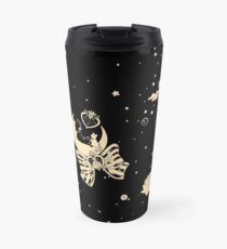 Moonlight Circus - Repeating Print - Black Travel Mug