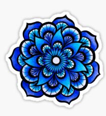 Blaue Mandala Sticker