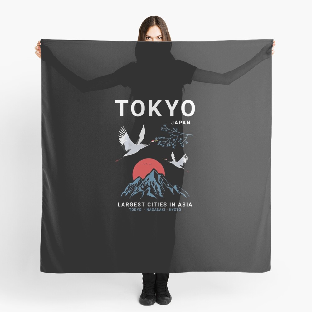 Tokyo - I don't speak Japanese White Version Scarf
