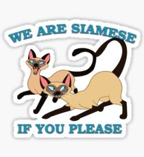Pegatina Somos siameses por favor