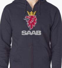 Saab-Logo-Produkte Hoodie mit Reißverschluss