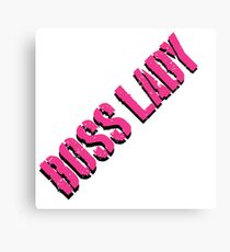 Boss Lady Pink Leinwanddruck