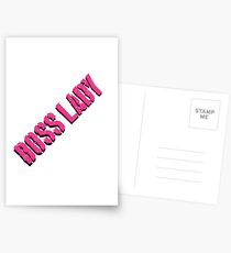 Boss Lady Pink Postkarten