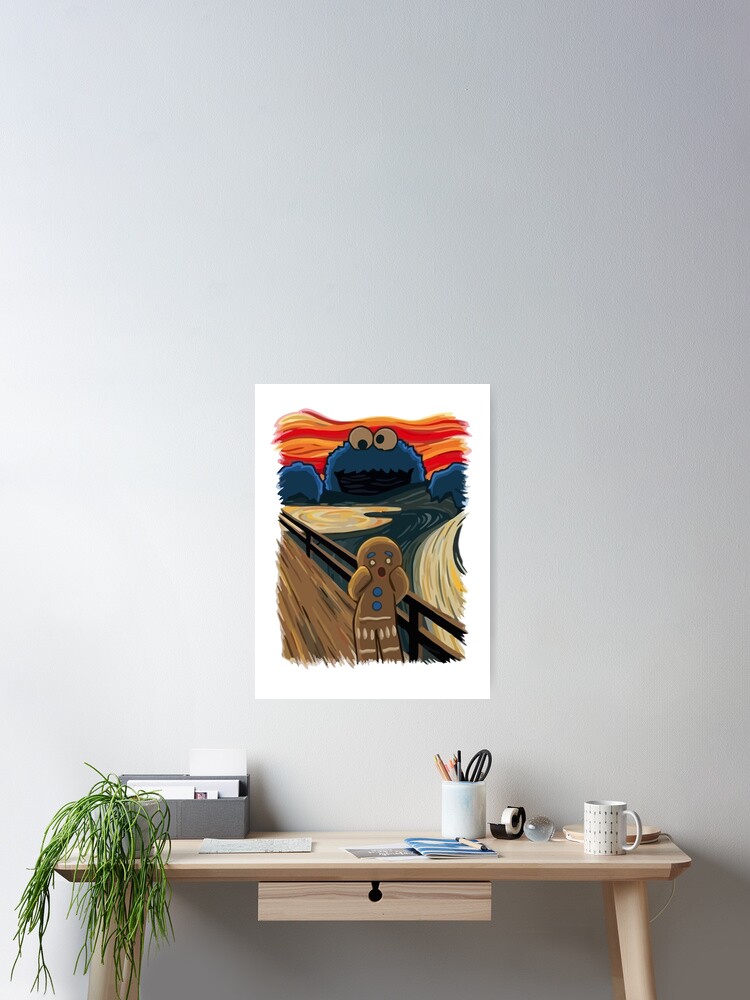 Alternative Ansicht von Der Schrei: Plätzchenmonster Poster