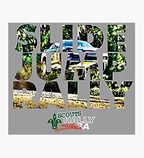 Slide Jump Rally - Colour/Grey Photographic Print