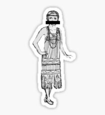 prohibition and curls Sticker