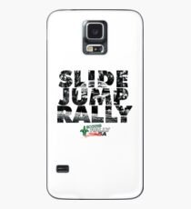 Slide Jump Rally - Black & White/White Case/Skin for Samsung Galaxy