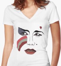 Adam Women's Fitted V-Neck T-Shirt