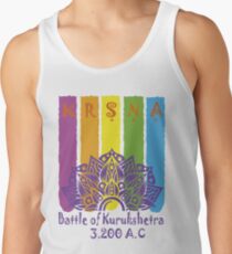 Krsna Batalha de Kurukshetra - Violet Men's Tank Top