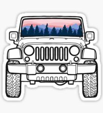 Sunset Pines Jeep Sticker
