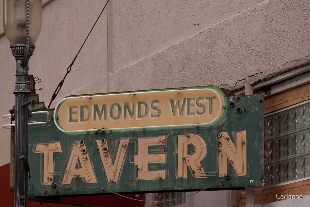 "Edmonds West Tavern" by Carlanne Redbubble
