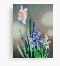 Narcissus and hyacinth Metal Print