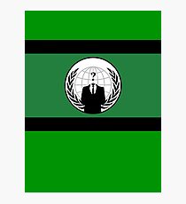 Anonymous Flag by Chillee Wilson Photographic Print