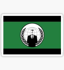 Anonymous Flag by Chillee Wilson Sticker