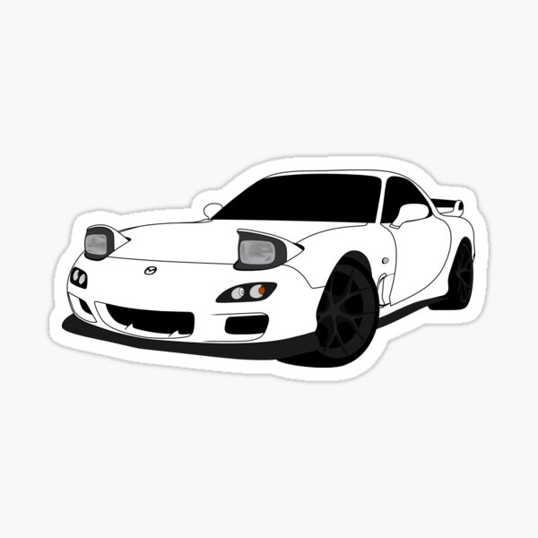 CAR MOTORCYCLE DECORATION STICKER TENZO DOUBLE R STICKER