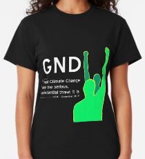 AOC GND T-Shirt - Alexandria Ocasio Cortez Green New Deal Shirt Classic T-Shirt