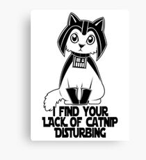 Darth Kitty Canvas Print