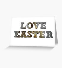 Liebe Ostern Grußkarte