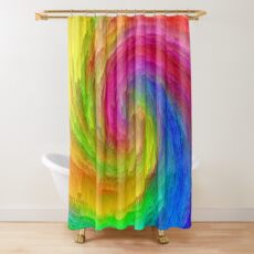 Abstract vortex | The power of thoughts and words Shower Curtain