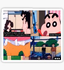 shin chan explosion Sticker
