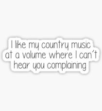 Pegatina La música country