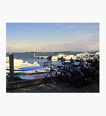 Bicycles and Boats Photographic Print