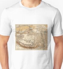 Vintage Karte von Tibet (1906) Slim Fit T-Shirt