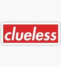 Clueless Logo Stickers | Redbubble