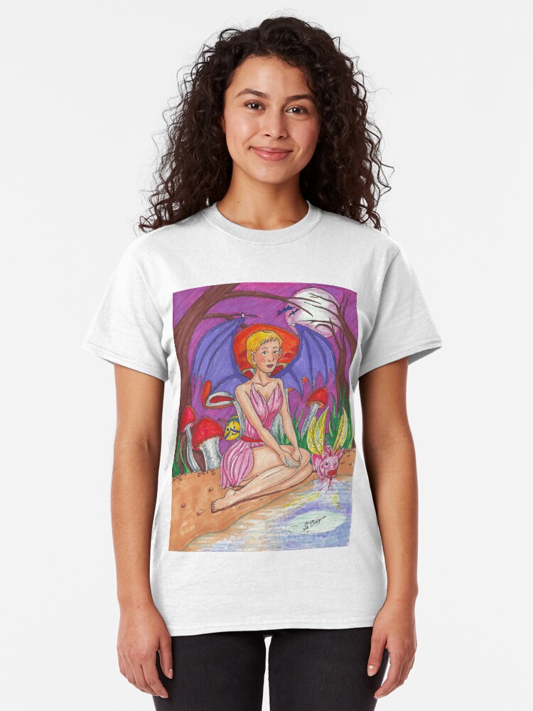 Alternate view of Bat Fairy and pig vers 2 Classic T-Shirt