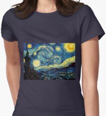 Vincent Van Gogh - Starry night Women's Fitted T-Shirt