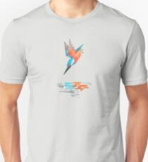 Low poly watercolor - Kingfisher Unisex T-Shirt