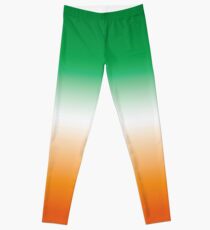 Irland St Patrick's Day Grünweiß und Orange Irish Ombre Leggings